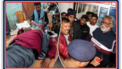 पूर्णिया सांसद पप्पू यादव विवाद के बीच एक तस्वीर में व्यक्ति को प्राथमिक उपचार दिया जा रहा है, जबकि दूसरी तस्वीर में समर्थकों और पुलिस के बीच बातचीत का दृश्य