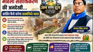 रिपोर्टर संजय सिंह राणा के साथ गौशाला में गौवंशों की तस्वीर, महिला सशक्तिकरण, स्वयं सहायता समूह और गौशाला संचालन विषयक जनगणदूत फीचर इमेज।