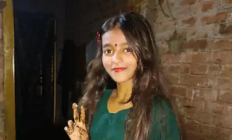 देवरिया की किशोरी और रिपोर्टर इरफान अली लारी की तस्वीरों से तैयार फीचर इमेज, संदिग्ध मौत मामले पर आधारित समाचार प्रस्तुति।