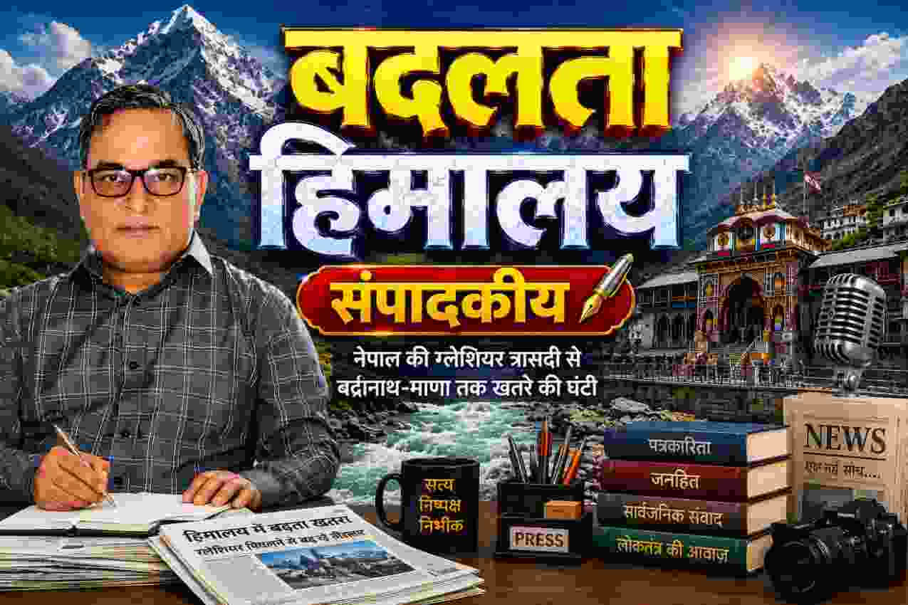 बदलता हिमालय, नेपाल की ग्लेशियर त्रासदी और बद्रीनाथ-माणा क्षेत्र के खतरे पर संपादकीय