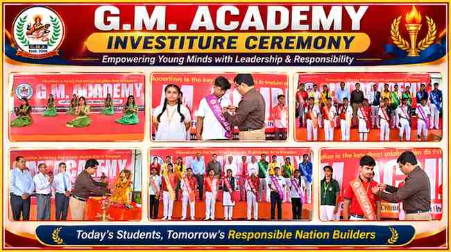 जी.एम. एकेडमी बरहज के इन्वेस्टिचर समारोह में छात्र परिषद के सदस्यों का अलंकरण और सांस्कृतिक कार्यक्रम